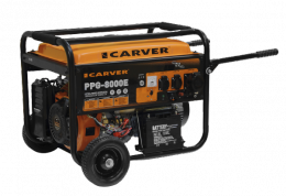 Генератор бензиновый CARVER PPG-8000E (электростартер)