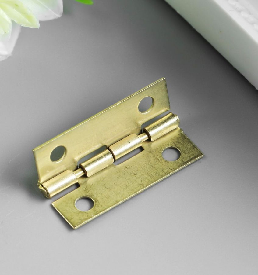 Петля для шкатулки открывание 90 градусов, 1*2,5 см , 2 шт/наб