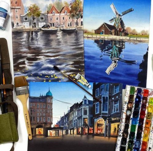 [Художник Online] Голландия акварелью (Дарья Куцаева)