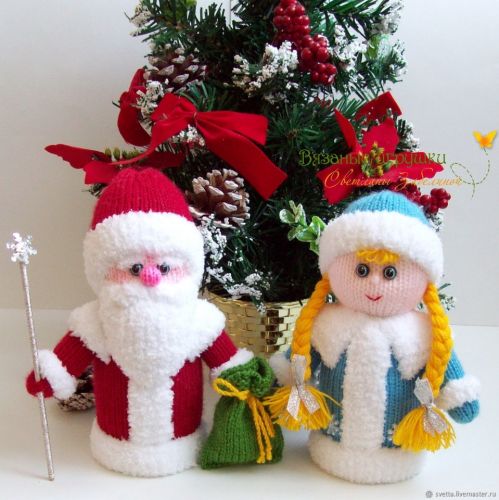 [Игрушки] Дедушка Мороз и Снегурочка (Светлана Забелина)