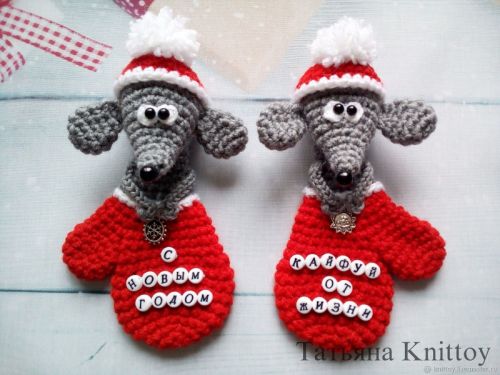 [Игрушки] Крыска в рукавичке (Татьяна Knittoy)