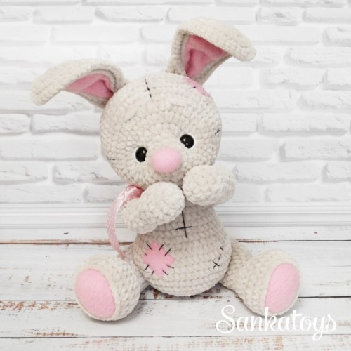 [Игрушки] Плюшевый зайка Тедди (Оксана Берейшик)