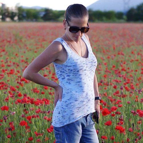 [Вязание] Майка «Бирюза» (Елена Апрельская)