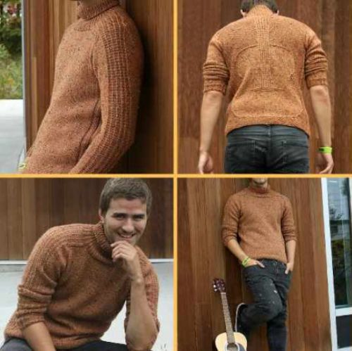 [Вязание] Мужской пуловер Adagio (Lisa Kereliuk)