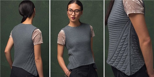 [Вязание] Жилет с боковыми вставками Marstrand (Ирина Аникеева)