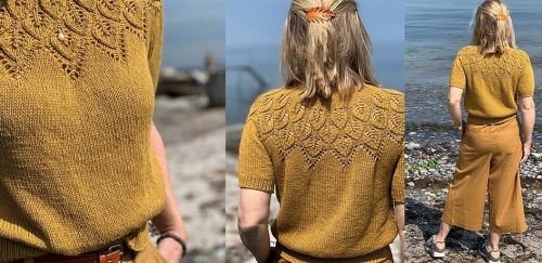 [Вяжи.ру] Летний топ на круглой кокетке Summer Ella(Лене Хольме Самсё)