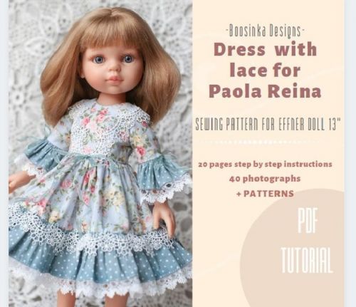 Мастер класс по пошиву платья для кукол Паола Рейна (Boosinka)
