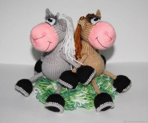 Мастер-класс по вязанию 'Лошадка' (спицы) (Елена Белова)