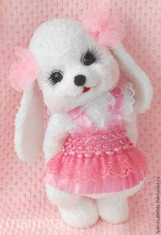 Мастер-класс по вязанию спицами зайка 'Лялька' (Людмила Гудас)