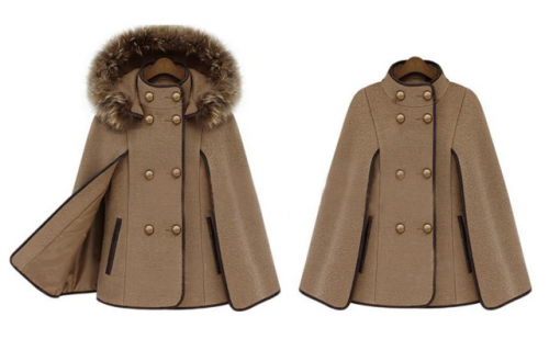 Выкройка «пальто-кейп со стойкой и капюшоном» (Вера Ольховская)