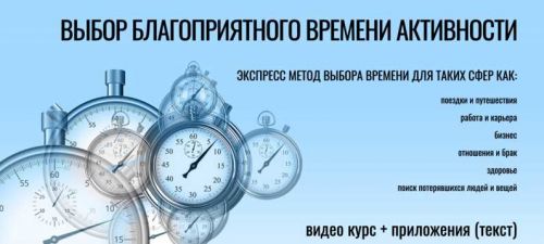 Выбор благоприятного времени активности (Юрий Сбитнев)