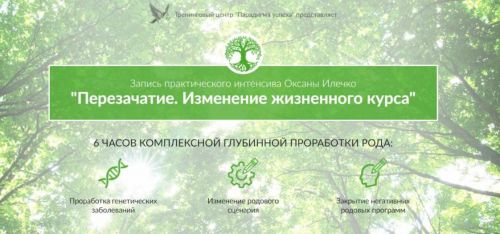 [Парадигма успеха] Перезачатие. Изменение жизненного курса (Оксана Илечко)