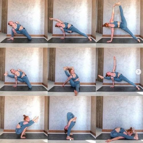 Освоение и углубление Вишвамитрасаны и Курмасаны (Анастасия Зубок (Рашевская))