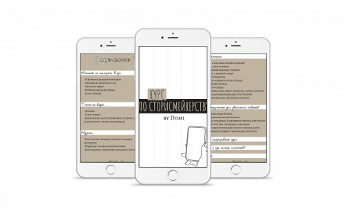 Курс по сторисмейкерству. Тариф - Самостоятельный (bydomi)