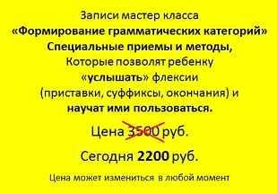 Формирование грамматических категорий (Новикова-Иванцова)