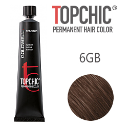 Goldwell Topchic 6GB - Стойкая краска для волос - Темный русый золотисто-бежевый 60 мл.