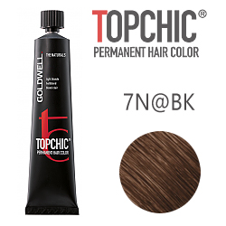 Goldwell Topchic 7N@BK - Стойкая краска для волос Cредний блонд с бежево-медным сиянием 60 мл