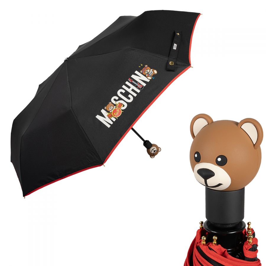 Зонт складной Moschino 8031-OCA Toy Band Black