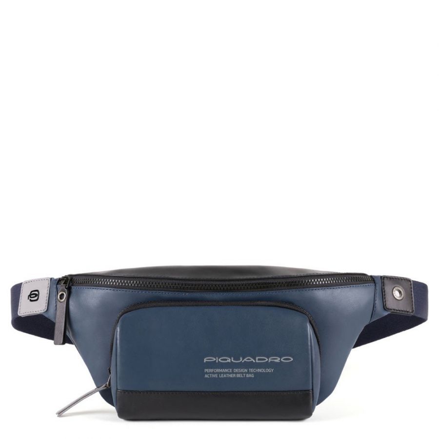 Поясная сумка Piquadro CA4450DT/BLU кожаная синяя