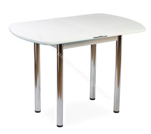 Стол раскладной "СПГ-02" СТ2 (Синее стекло/Хром)