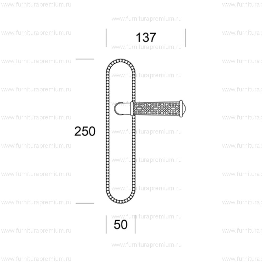 Ручка на планке Salice Paolo Giza 3326