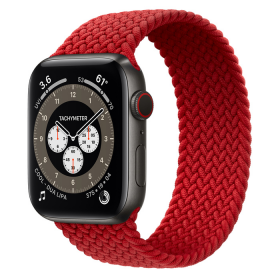 Часы Apple Watch Edition Series 6 GPS + Cellular 44mm Space Black Titanium Case with (PRODUCT)RED Braided Solo Loop