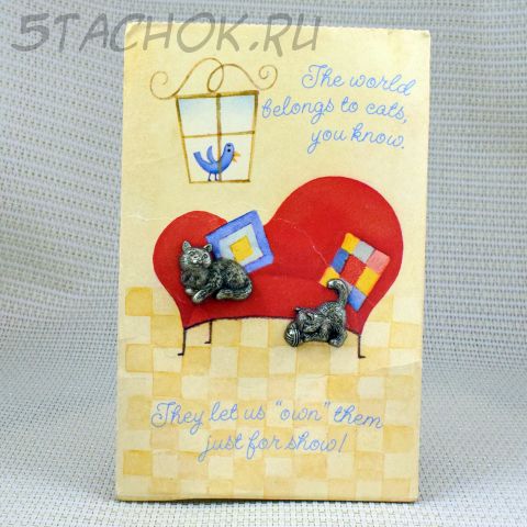 Дуэт брошей "Котята" (Hallmark США)