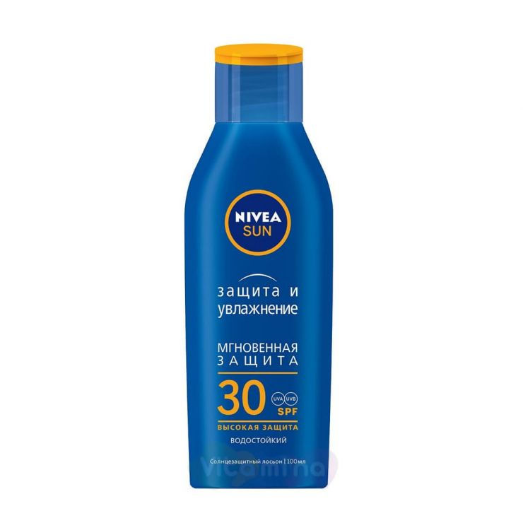 Nivea Sun Солнцезащитный лосьон Защита и увлажнение SPF 30, 100 мл