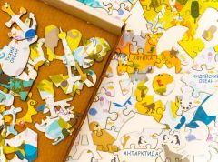 Деревянный пазл карта мира