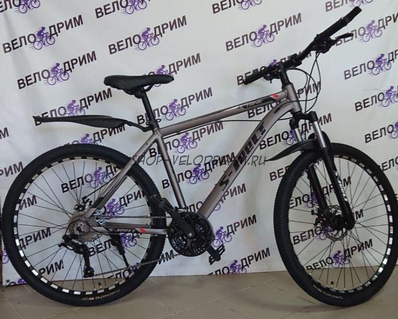 Велосипед 27, 5" Sjeelt диск серый танк