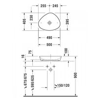 схема Duravit Cape Cod 233950