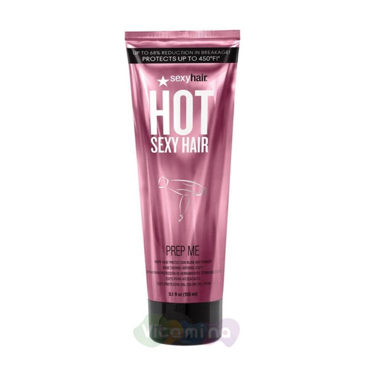 SEXY HAIR Праймер для укладки с термозащитой PREP ME 450°F HEAT PROTECTION BLOW DRY PRIMER, 150мл