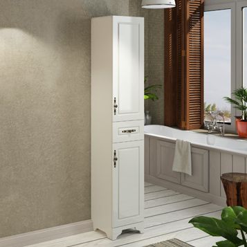 Шкаф-колонна Comforty  Севилья-35 слоновая кость