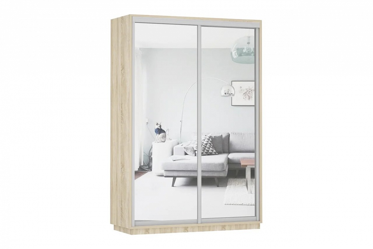 Шкаф-купе Экспресс Экспенс дуо (2 зеркало) Ш1400 x 600