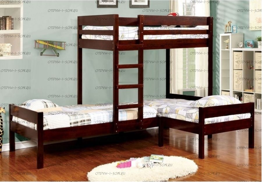 Кровать трехъярусная Trio №20 массив. любые размеры