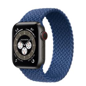 Часы Apple Watch Edition Series 6 GPS + Cellular 40mm Space Black Titanium Case with Atlantic Blue Braided Solo Loop