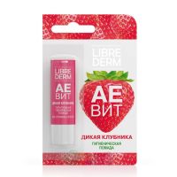 Либридерм Аевит гигиеническая помада питательная Дикая клубника, 4 гр