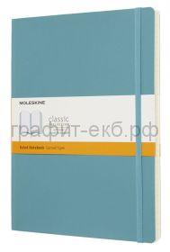 Книжка зап.Moleskine XLarge Soft Classik линейка голубой QP621В35