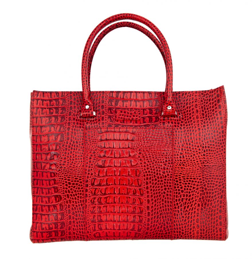 Сумка Sergio Belotti 7524 Croco (KM) red Capri