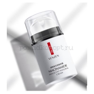 Увлажняющий крем-праймер с ниацинамидом "Niacinamide Innocent Natural Cream" Venzen