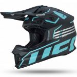 UFO Intrepid Helmet Black/Light Blue шлем для мотокросса, черно-голубой