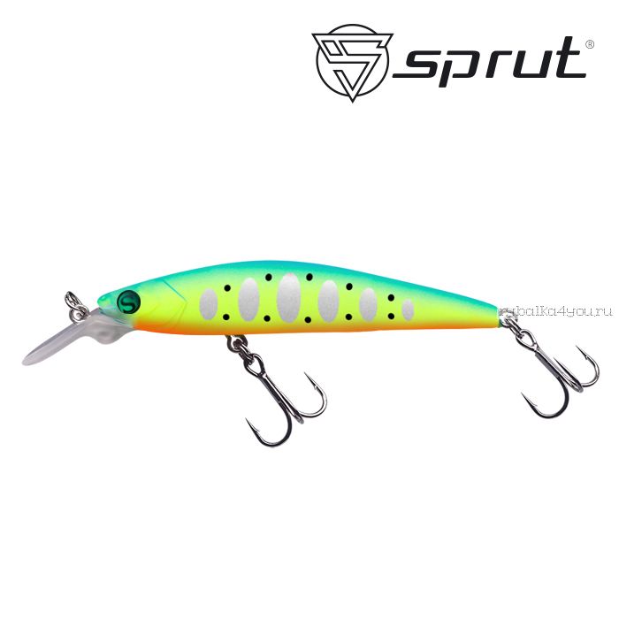 Воблер Sprut Anko Minnow 65SP  65 мм / 4 гр / Заглубление: 0,3-0,8 м / цвет: LBTR1