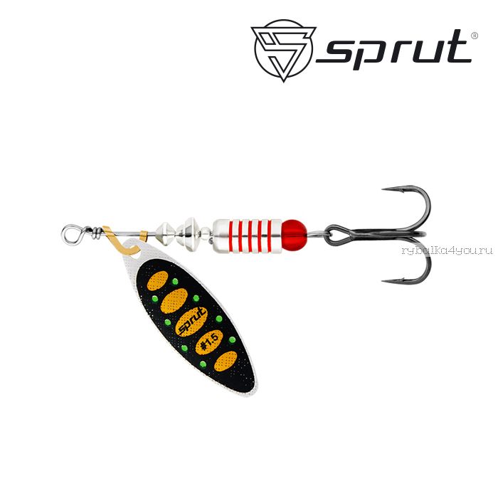 Блесна Вращающаяся "Sprut" Atra Spinner #1,5 (6g/SBKO)