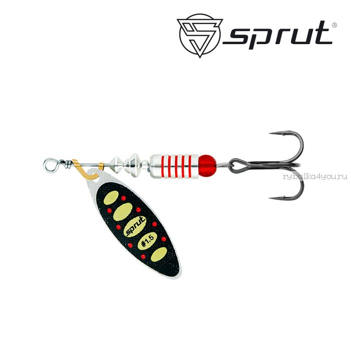 Блесна Вращающаяся "Sprut" Atra Spinner #1,5 (6g/SBKY)