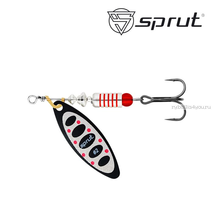 Блесна Вращающаяся "Sprut" Atra Spinner #2 (7,5g/BKS)