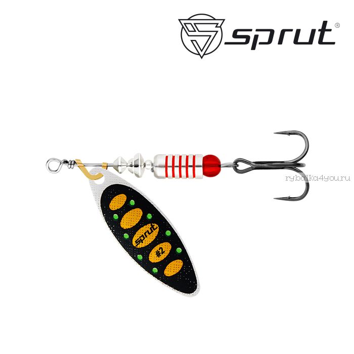 Блесна Вращающаяся "Sprut" Atra Spinner #2 (7,5g/SBKO)