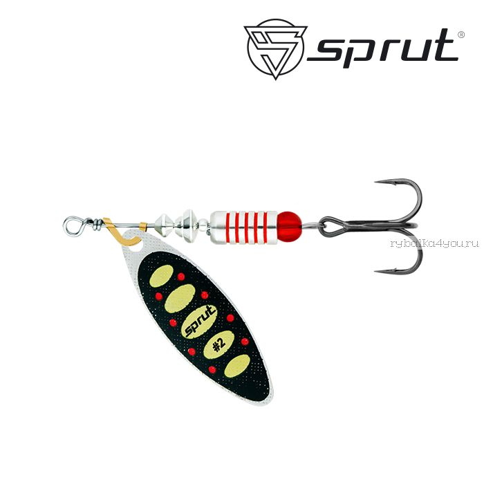 Блесна Вращающаяся "Sprut" Atra Spinner #2 (7,5g/SBKY)