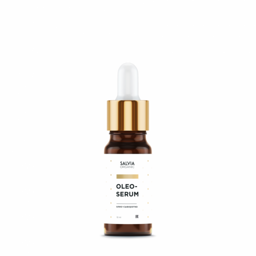 Salvia Organic - Олео-сыворотка для лица с сияющим эффектом, 10 мл