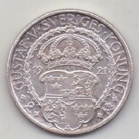 2 кроны 1921 Швеция AUNC