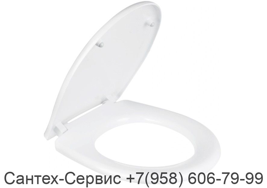 1.WH10.6.914 Сиденье Santek  Анимо (дюропласт) с металлическим креплением
